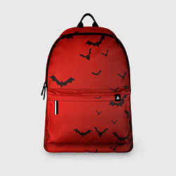 Рюкзак Летучие мыши на красном фоне, цвет: 3D-принт — фото 2