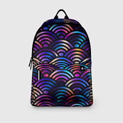 Рюкзак Разноцветные волны-чешуйки, цвет: 3D-принт — фото 2