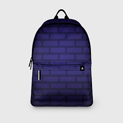 Рюкзак Фиолетовая кирпичная стена, цвет: 3D-принт — фото 2