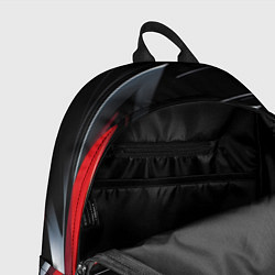 Рюкзак Red black abstract, цвет: 3D-принт — фото 2