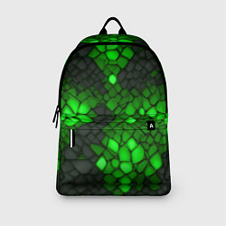 Рюкзак Зелёный трескающийся камень, цвет: 3D-принт — фото 2