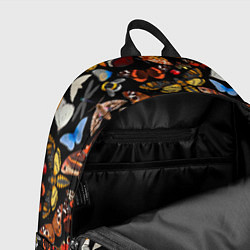 Рюкзак Разноцветные тропические бабочки, цвет: 3D-принт — фото 2