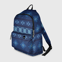 Рюкзак Blue tribal geometric, цвет: 3D-принт