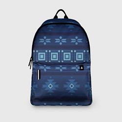 Рюкзак Blue tribal geometric, цвет: 3D-принт — фото 2