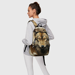 Рюкзак Волк в стиле диаграмм Давинчи, цвет: 3D-принт — фото 2
