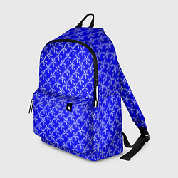 Рюкзак Паттерн снежинки синий, цвет: 3D-принт