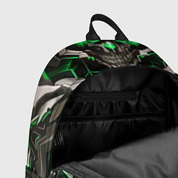 Рюкзак Зелёная кибер броня модерн, цвет: 3D-принт — фото 2
