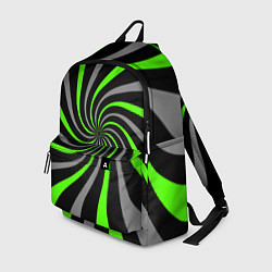 Рюкзак Чёрные щупальца и лаймовые жгуты, цвет: 3D-принт