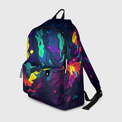 Рюкзак Яркая абстракция в стиле камуфляжа, цвет: 3D-принт