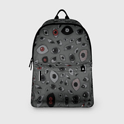 Рюкзак Серый цвет: глазики-косоглазики, цвет: 3D-принт — фото 2