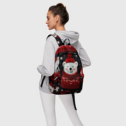 Рюкзак Новогодние медведи, цвет: 3D-принт — фото 2