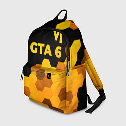 Рюкзак GTA 6 - gold gradient посередине, цвет: 3D-принт