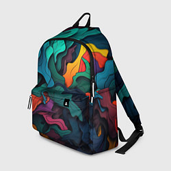 Рюкзак Яркие кислотные разноцветные пятна в виде камуфляж