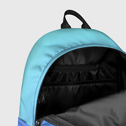 Рюкзак Голубой и черно-синий градиент, цвет: 3D-принт — фото 2