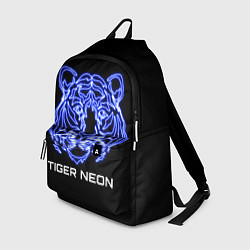 Рюкзак Tiger neon art, цвет: 3D-принт