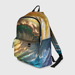 Рюкзак Перламутровые блестящие волны радужных цветов, цвет: 3D-принт