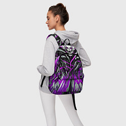 Рюкзак Череп и фиолетовые полосы, цвет: 3D-принт — фото 2