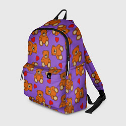 Рюкзак Игрушечные мишки и сердца, цвет: 3D-принт