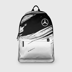 Рюкзак Mercedes benz краски чернобелая геометрия, цвет: 3D-принт — фото 2