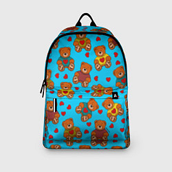 Рюкзак Мишки в цветных свитерах и сердечки, цвет: 3D-принт — фото 2