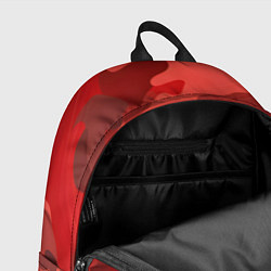 Рюкзак Красный камуфляж крупный, цвет: 3D-принт — фото 2