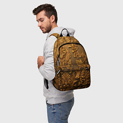 Рюкзак Темная лепнина золото, цвет: 3D-принт — фото 2