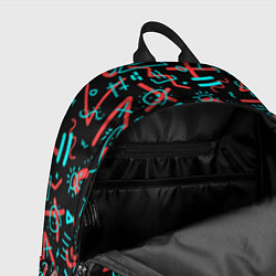 Рюкзак Цветные геометрические каракули, цвет: 3D-принт — фото 2