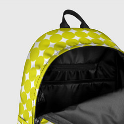 Рюкзак Ретро темно желтые круги, цвет: 3D-принт — фото 2