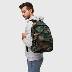 Рюкзак Реалистичный камуфляж из листьев, цвет: 3D-принт — фото 2