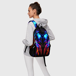 Рюкзак Неоновый киберкостюм, цвет: 3D-принт — фото 2