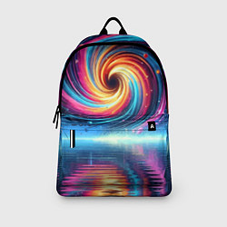 Рюкзак Неоновая космическая абстракция - нейросеть, цвет: 3D-принт — фото 2