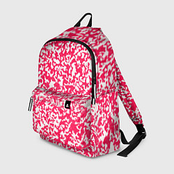Рюкзак Пятнистый бело-розовый, цвет: 3D-принт