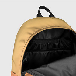Рюкзак Градиент солнечный жёлто-оранжевый приглушённый, цвет: 3D-принт — фото 2