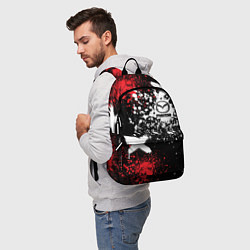 Рюкзак Мазда на фоне граффити и брызг красок, цвет: 3D-принт — фото 2