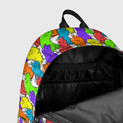 Рюкзак Весёлые цветные презервативы, цвет: 3D-принт — фото 2