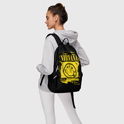 Рюкзак Nirvana - смайлик, цвет: 3D-принт — фото 2
