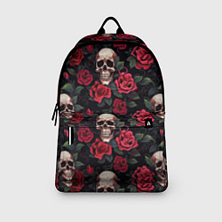 Рюкзак Черепа и алые розы, цвет: 3D-принт — фото 2