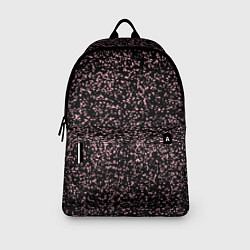 Рюкзак Чёрный с мелкими розовыми брызгами, цвет: 3D-принт — фото 2