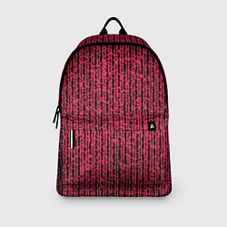 Рюкзак Чёрно-розовый абстрактный полосы, цвет: 3D-принт — фото 2