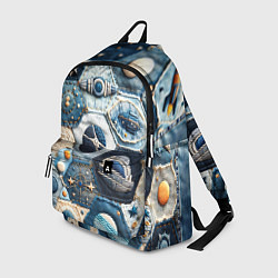 Рюкзак Пэчворк с авиацией, цвет: 3D-принт