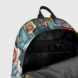 Рюкзак Ретро пэчворк СССР, цвет: 3D-принт — фото 2