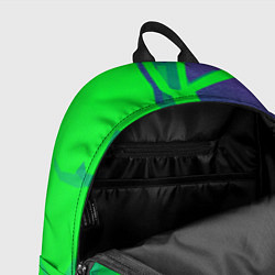 Рюкзак Зеленый фиолет, цвет: 3D-принт — фото 2