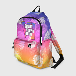 Рюкзак Grand Theft Auto VI - пальмы, цвет: 3D-принт