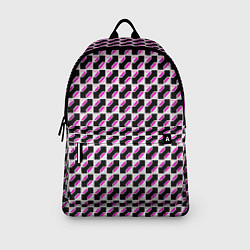 Рюкзак Чёрно-розовые ячейки, цвет: 3D-принт — фото 2