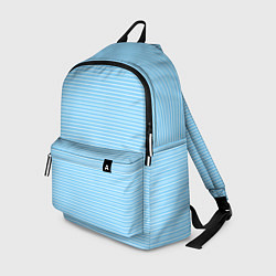 Рюкзак Светлый голубой в белую полоску, цвет: 3D-принт