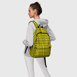 Рюкзак Жёлтые лепестки шестиугольники, цвет: 3D-принт — фото 2