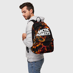 Рюкзак Arctic Monkeys red lava, цвет: 3D-принт — фото 2