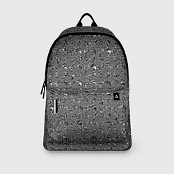 Рюкзак Чёрно-белый абстрактный, цвет: 3D-принт — фото 2