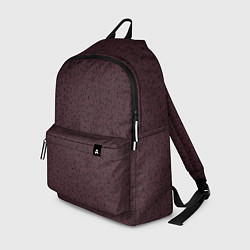 Рюкзак Тёмный бордовый в мелкий рисунок, цвет: 3D-принт