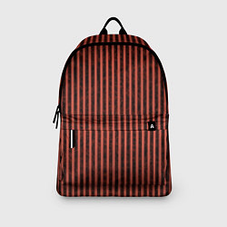 Рюкзак Тёмный коралловый полосы, цвет: 3D-принт — фото 2
